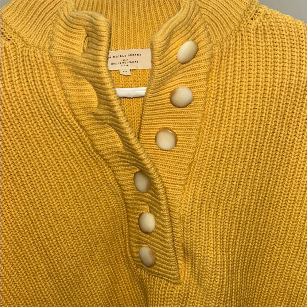 Sezane Lucas Jumper yellow xs - Picture 5 of 9